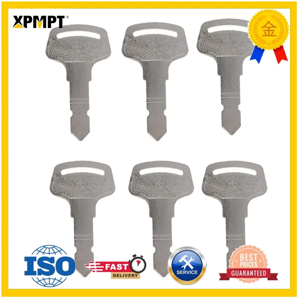 6PC 15248-63700 Ignition Keys for Kubota B Series Tractors B1700 B21 B2100 B2320 B2400 B2620 B2630 B2710 B2910 B2920 B3000 B3200