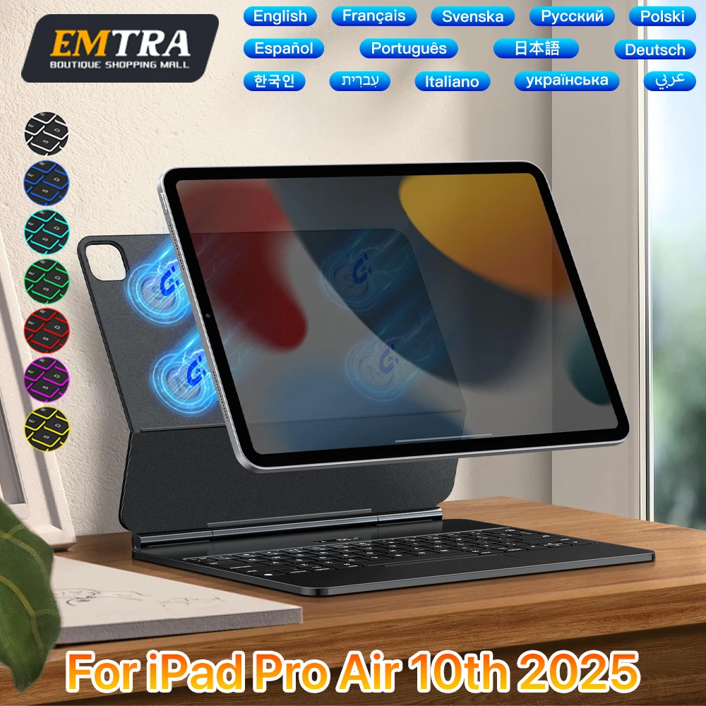 

Magic Keyboard for ipad 10.9 inch Air 4 5 Por 11 for iPad 10th Generation Pro 12.9 6th 5th 4th 3rd Gen Smart Cover Magnetic Case