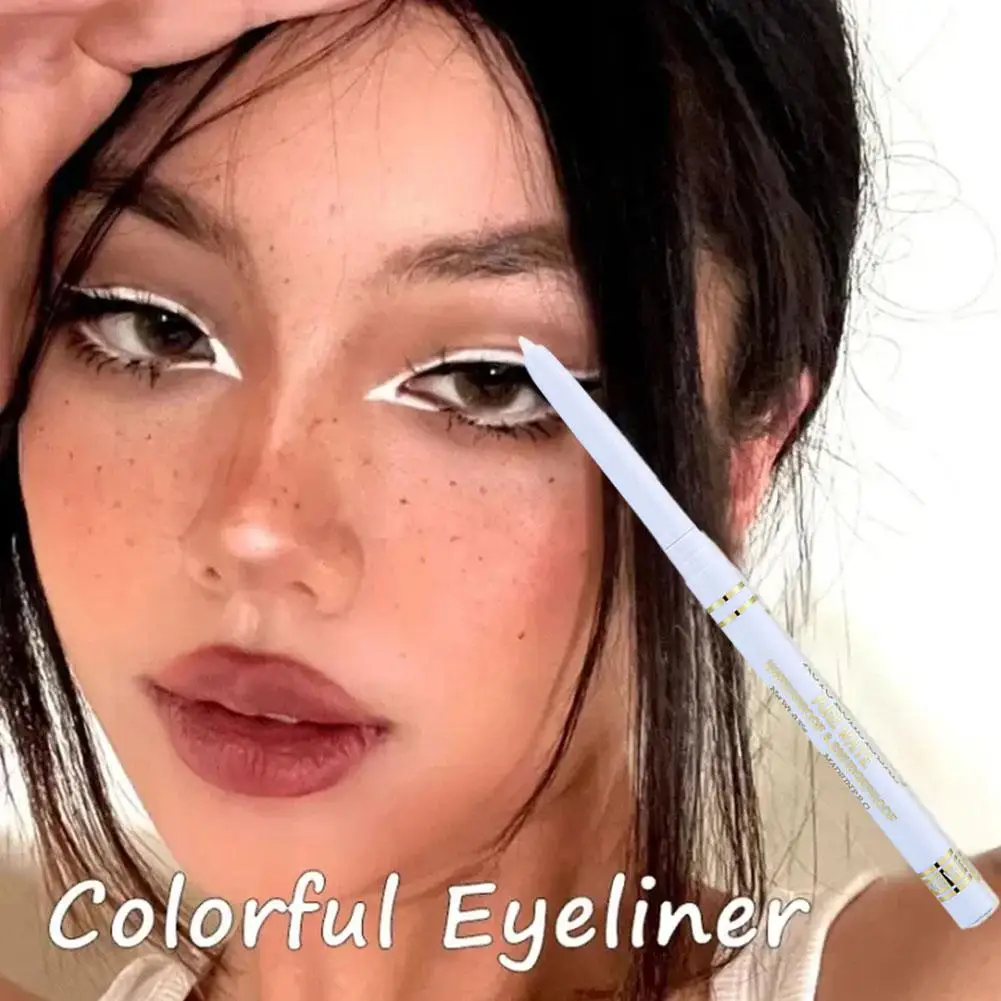 Blijvende Zwart Witte Eyeliner Gel Pen Waterdichte Vloeibare Oog Sneldrogende Liner Potlood Ogen Eyeliner Make-Up Cosmetische Niet Bloo J9B1