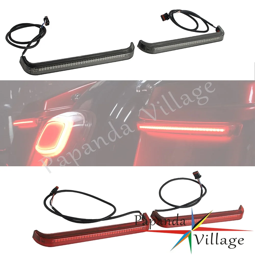

Motorcycle Taillight Rear Saddlebag Turn Signal Light Running Light For Harley Touring CVO Street Glide FLHXSE FLTRXSTSE 2023-25