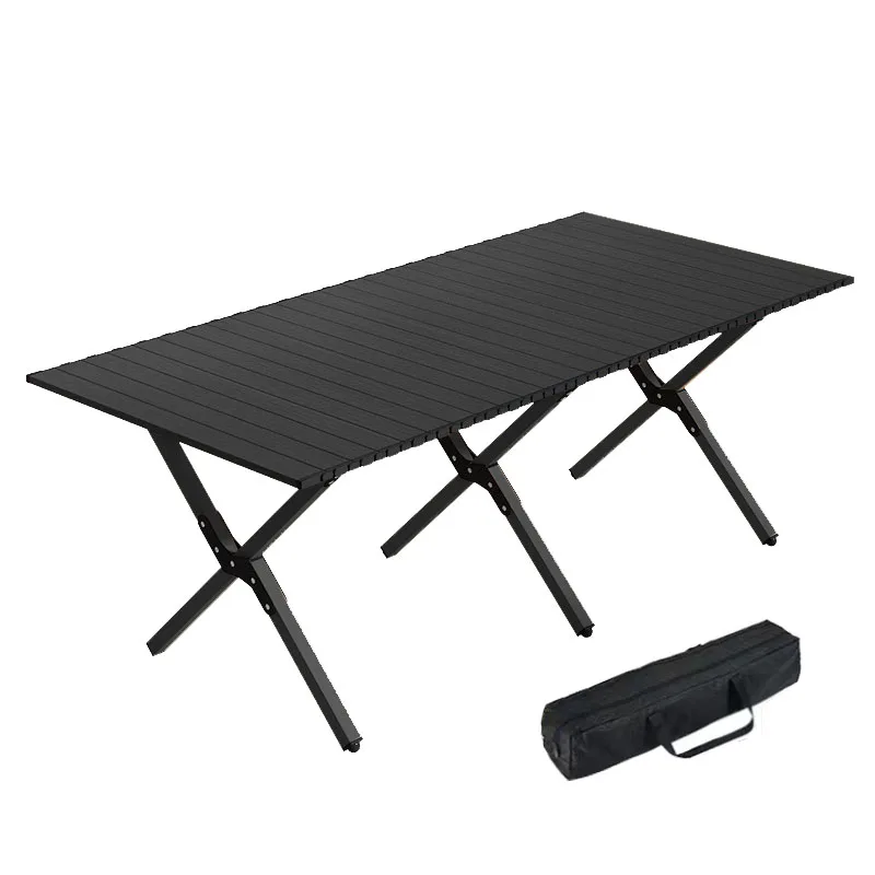 

Portable Outdoor Furniture Modern Design Foldable Metal Egg Roll Table For Garden Camping & Picnics-Efor
