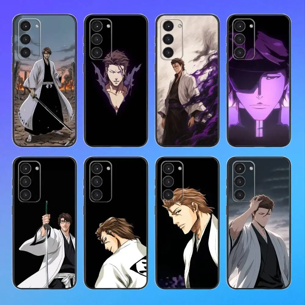 

Bleach Anime Aizen Black Soft Phone Case For Samsung Galaxy A73,A72,A71,A53,A52