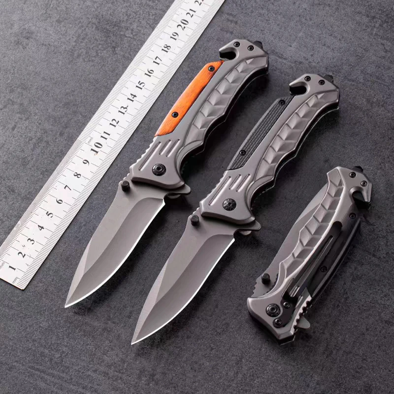 

3Pcs Outdoor Tactical Knife hunting , 3-in-1 Multitool Folding Knife with Glass Breaker, EDC Defensive Camping Survival Knife