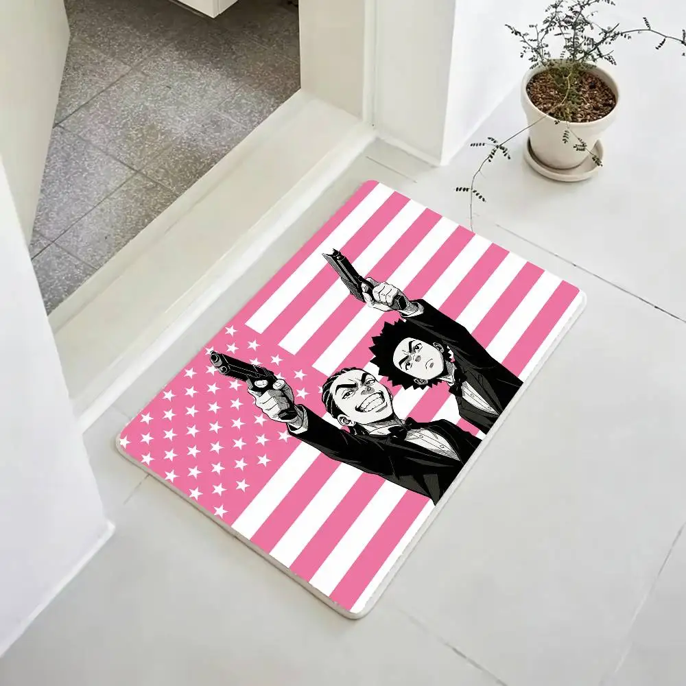 Anime The B-Boondocks Floor Mat Rugs Soft Bedroom Floor Anti-skid Household Carpets