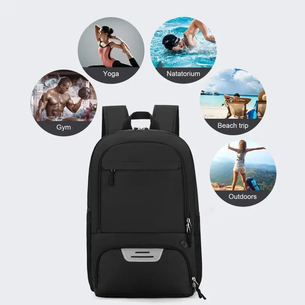 Spacious Soccer Ball Backpack Youth Football Equipment Bag with Shoe Compartment Adjustable Shoulder Straps for Soccer