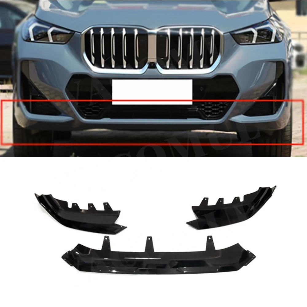

VACOMUL ABS Front Lip Spoiler for BMW X1 U11 IX1 M Sport 2023+ Front Bumper Lip Splitter Diffuser Cover Guard Tuning Protect