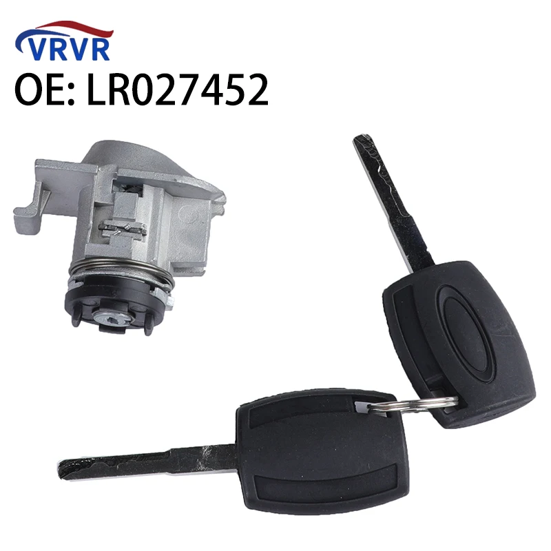 VRVR LR027452 Front Left Door Lock Cylinder With 2 Keys For Land Rover Volvo Jaguar LR043269 30784963