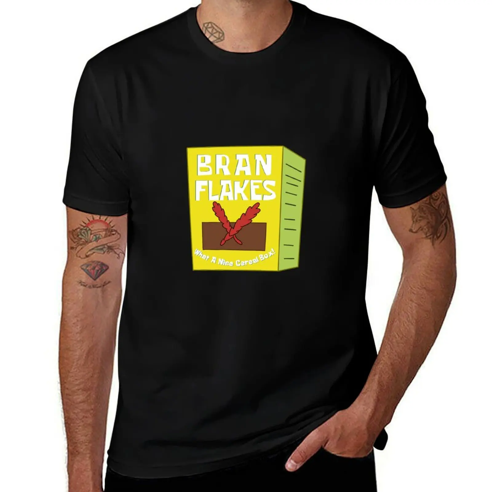 Bran Flakes T-Shirt Summer Fashion Casual Tee Shirt T-Shirt