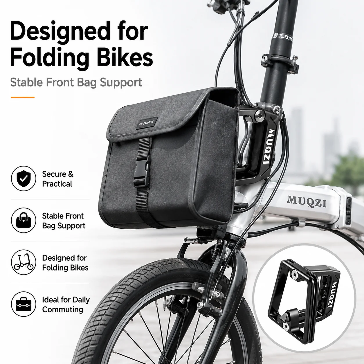 MUQZI Folding Bike Front Carri - Phone Accessories Pouch ulasan dan harga