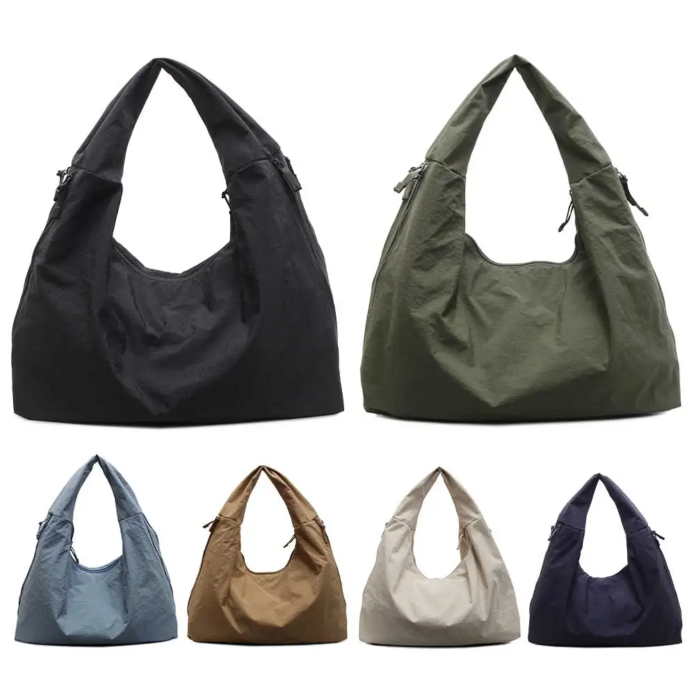 

Women Simple Shoulder Bag Large Capacity Casual Tote Handbag Solid Color Fashion Tote Bag Trendy Shoulder Bag Female Dating Bag