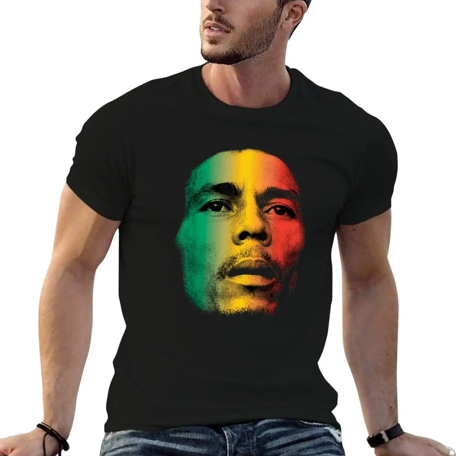 Face T-Shirt anime figures oversize t-shirts man black t shirts for men
