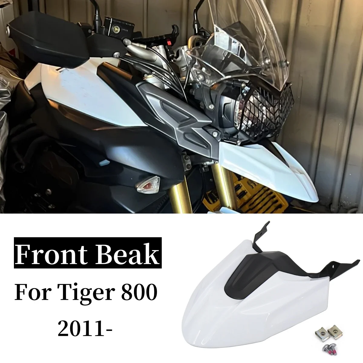 Neue Motorrad Front Schnabel Kotflügel Verlängerung Kotflügel Schlamm Schutz Kit Verkleidung Für Tiger 800 Tiger 800 2011 2012 2013 2015 2016 2017