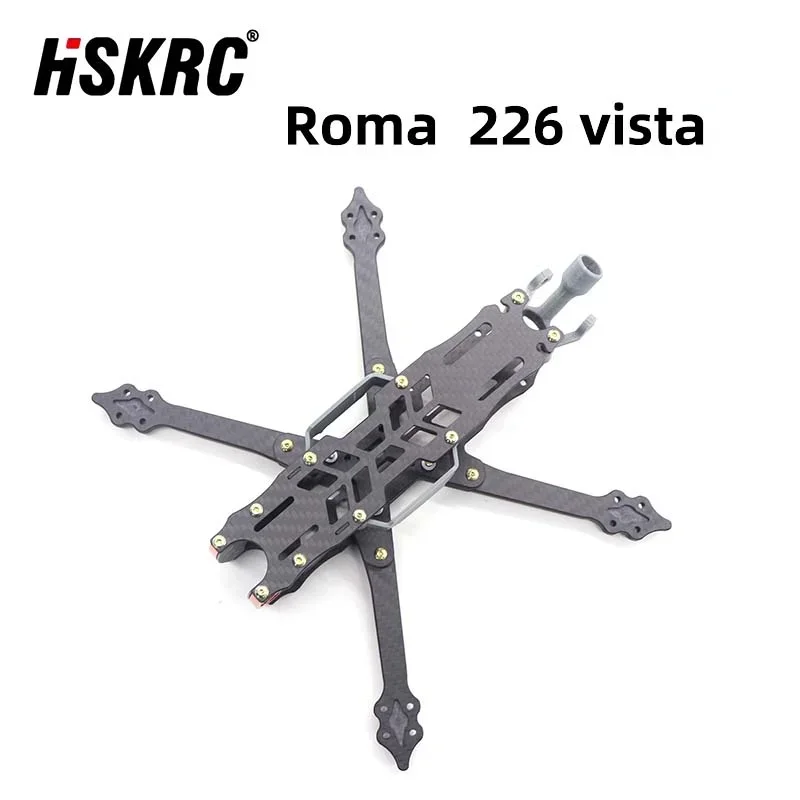 HSKRC Roma 226 рама 226 мм T300 3K Углеродное волокно 304 наборы из нержавеющей стали 5 мм рычаг для радиоуправляемых FPV беспилотных летательных аппаратов 5 дюймов