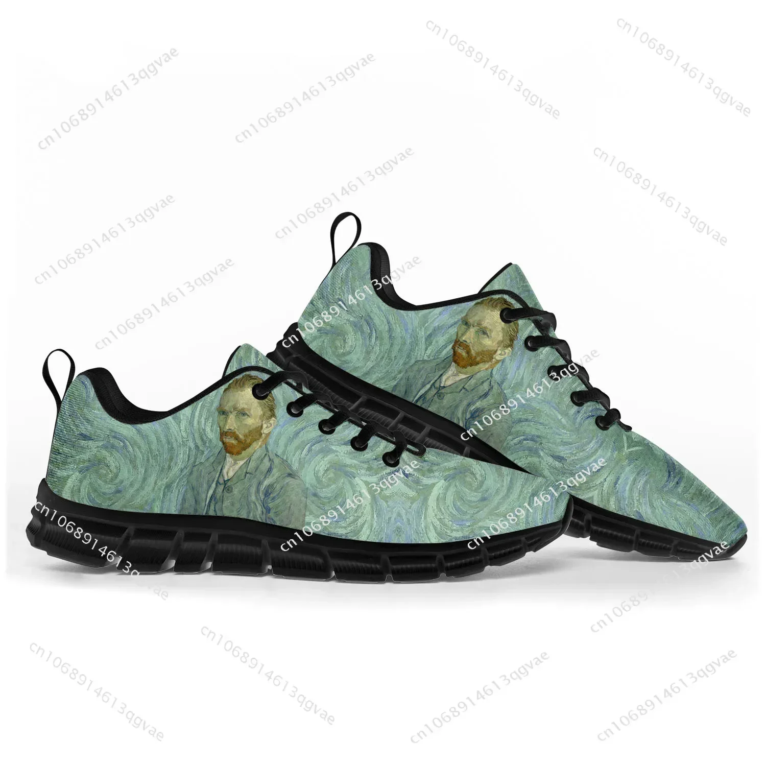 Van Gogh Oil Paint Self Portrait Sports Shoes Mens Womens Teenager Kids Children Sneakers Custom High Quality Casual Couple Shoe