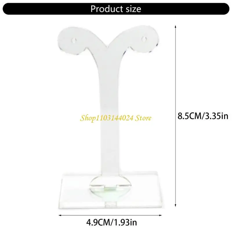 N5KE أنيقة واضحة الصلاح أحرار الحلق شاشة عرض مجوهرات الوقوف لإعدادات مختلفة #6