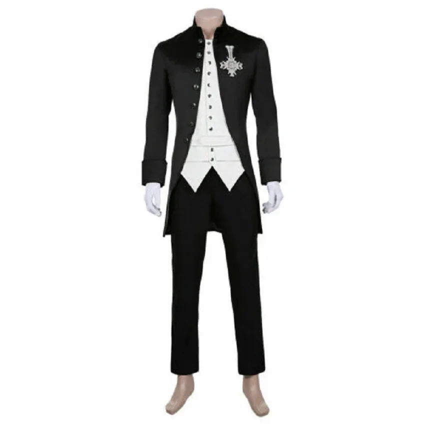 

Cosplay Exotic Unnamed Ghoul Costume Black Handsome Coat Prop Halloween Costume Customized Charm