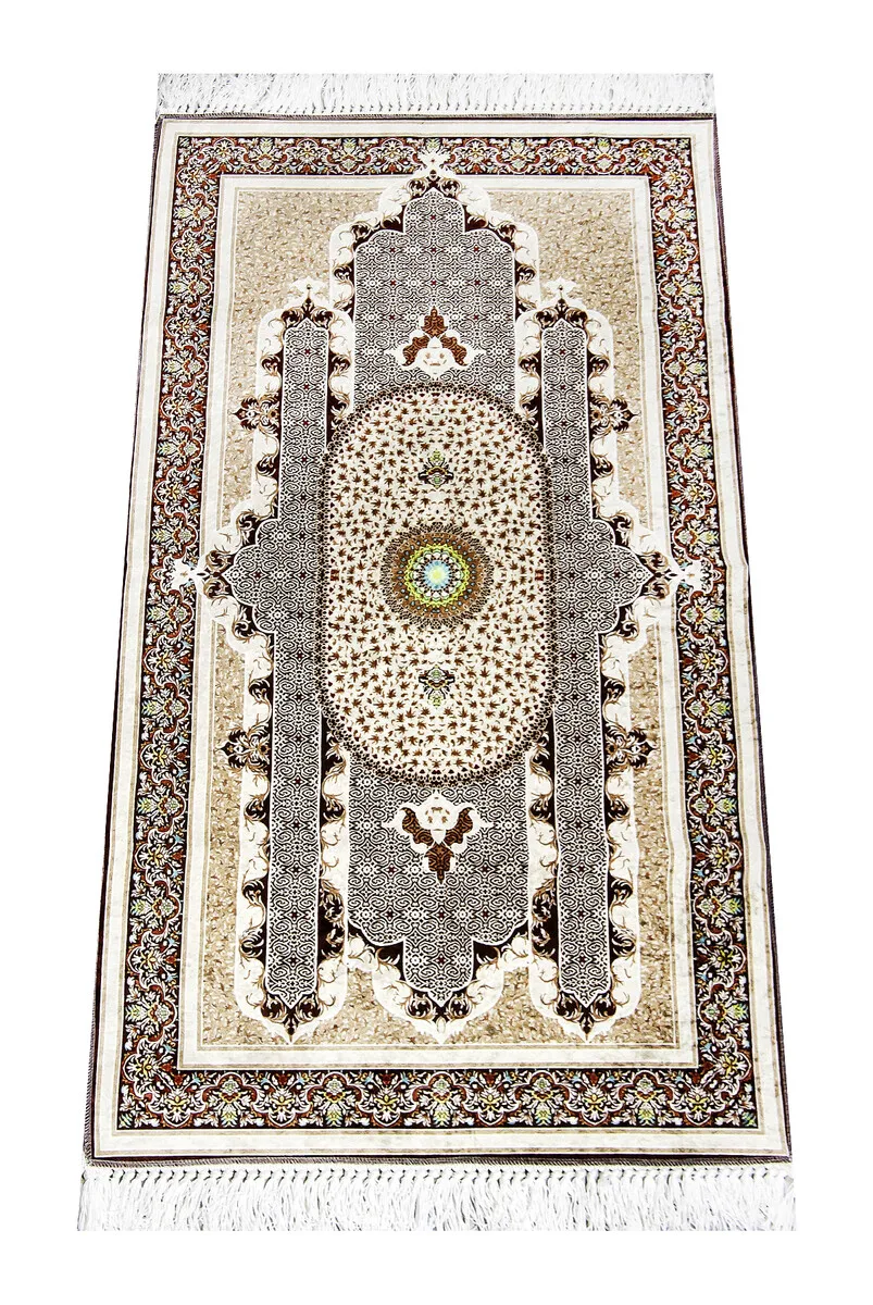 

Digital Printed Sultan Series Prayer Rug Kahrengi 5 Sheet of Muslim Islamic Prayer Mat Holy Quraan Islamic Mats