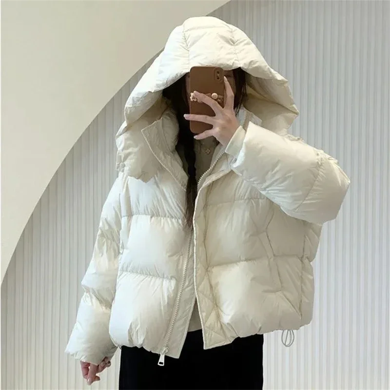 New 2024 Parkas Women Winter Down Cotton Jacket Coat Ladies Hooded Outwear Parka Thick Cotton Padded Female Overcoat Tops