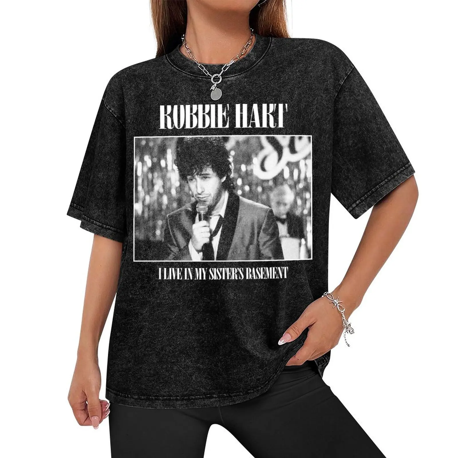 The Wedding Singer: I Live In My Sister's Basement - Robbie Hart T-Shirt designer shirts customizeds men t shirts