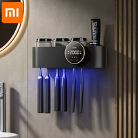 Xiaomi UV Toothbrush Holder Automatic Drying Toothbrush Sterilizer Toothpaste Dispenser Home Bathroom Accessories Sets