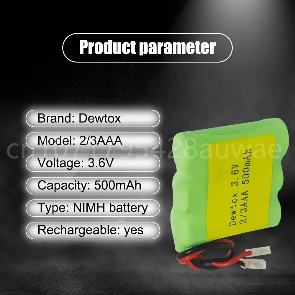 3,6 В 2/3 ААА 500 мАч аккумуляторная батарея Ni-Mh аккумуляторы для аварийного освещения беспроводной телефон сотовый пульт дистанционного управления автомобиль