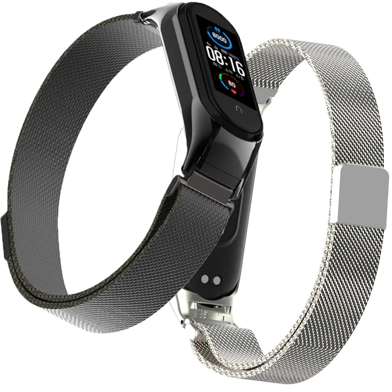 

Magnetic Strap For Xiaomi Mi Band 4 5 6 Wrist Metal Bracelet Stainless Steel Pulseira MIband for mi band 6 MiBand 5 4 Wristband