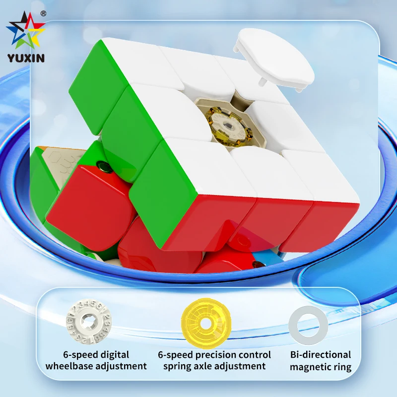 YuXin Little Magic 3X3 V3 Maglev Speeding Cube Professionelles Zappelspielzeug Cubo Magico Puzzle Kinderspielzeug