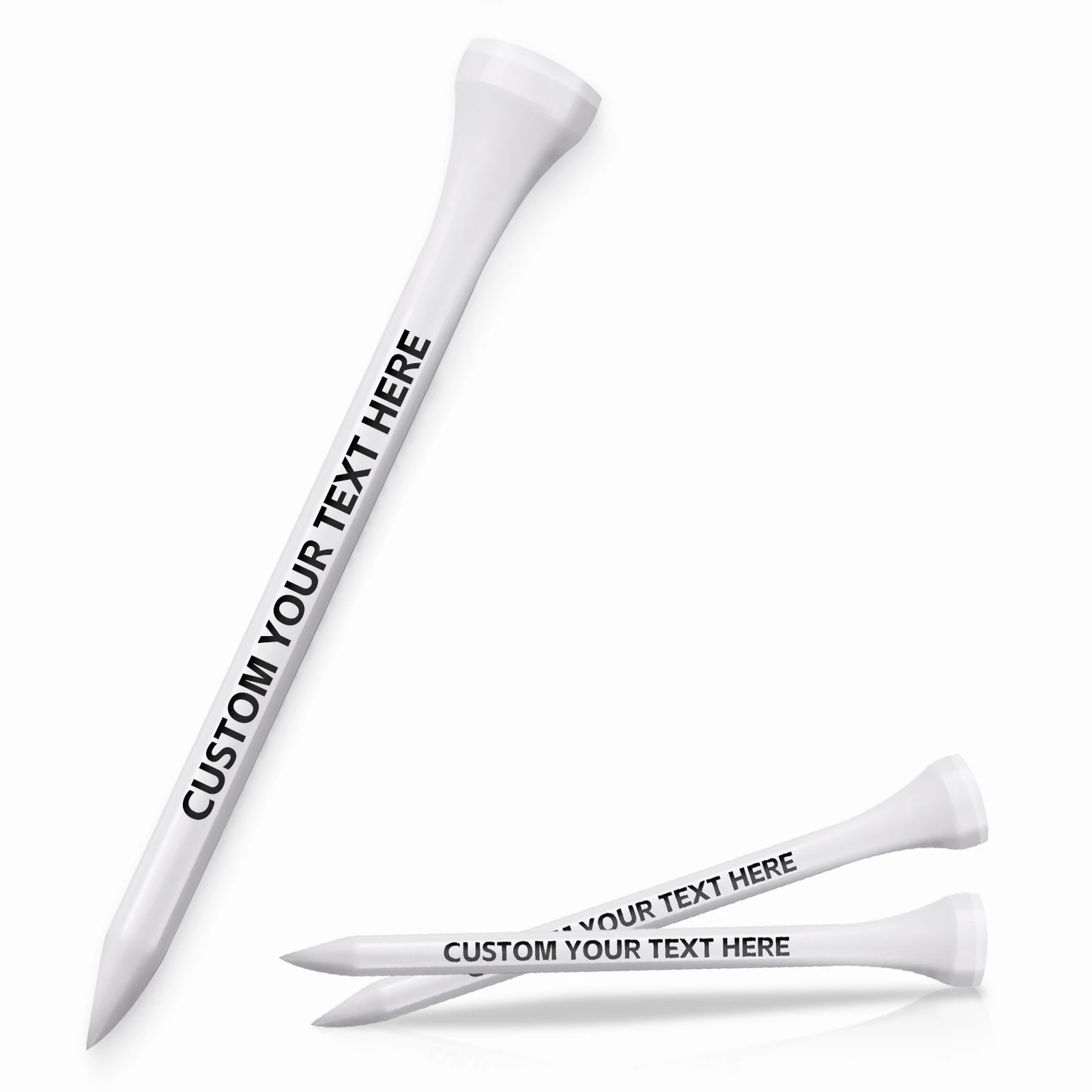

Personalized Custom Golf Tees - Choose Font and Color - Gift Set - Sets of 50,100 or 200 Tees ﻿