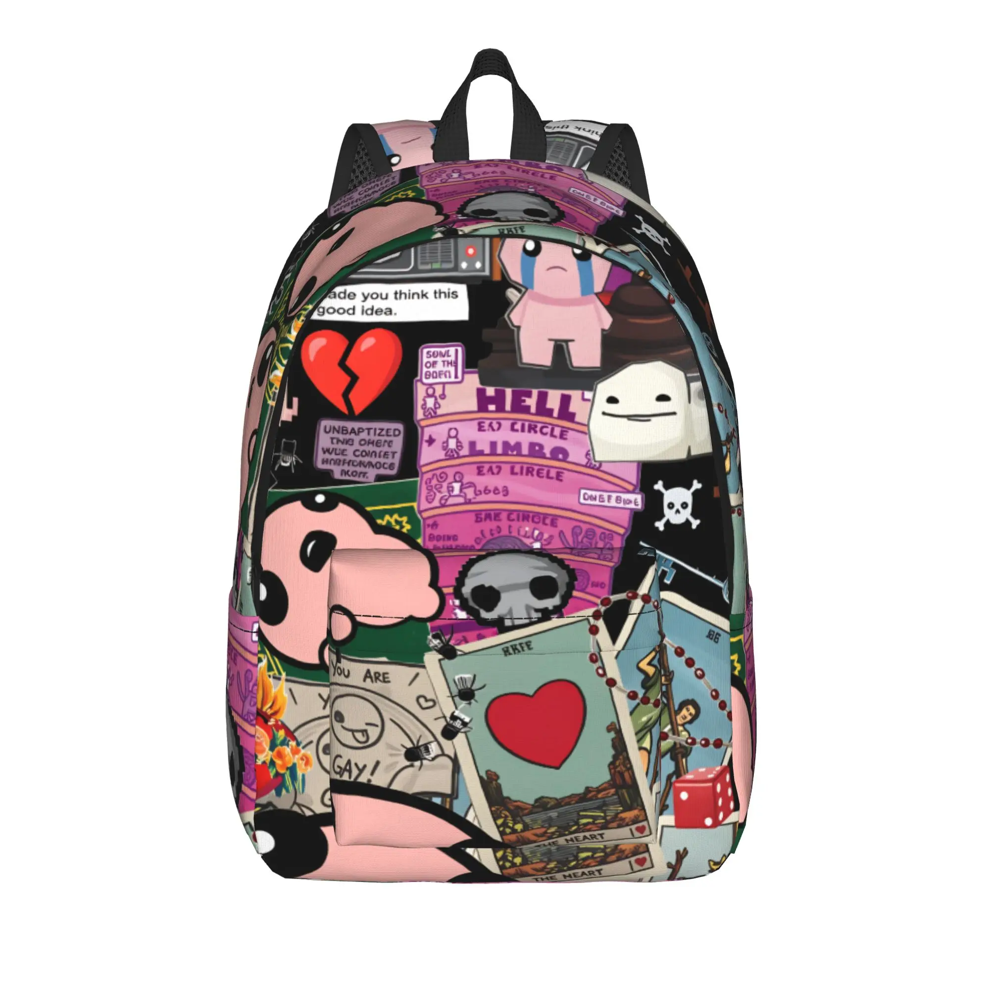 The Binding of Issac Backpack Hot Game Aesthetic Backpacks Female Cycling Big High School Bags Design Rucksack