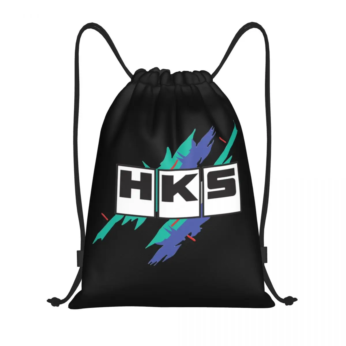 HKS กระเป๋าเป้สะพายหลังเชือกรูดสำหรับแข่งกีฬา tas GYM R32 GT-R กระสอบสำหรับขี่จักรยาน