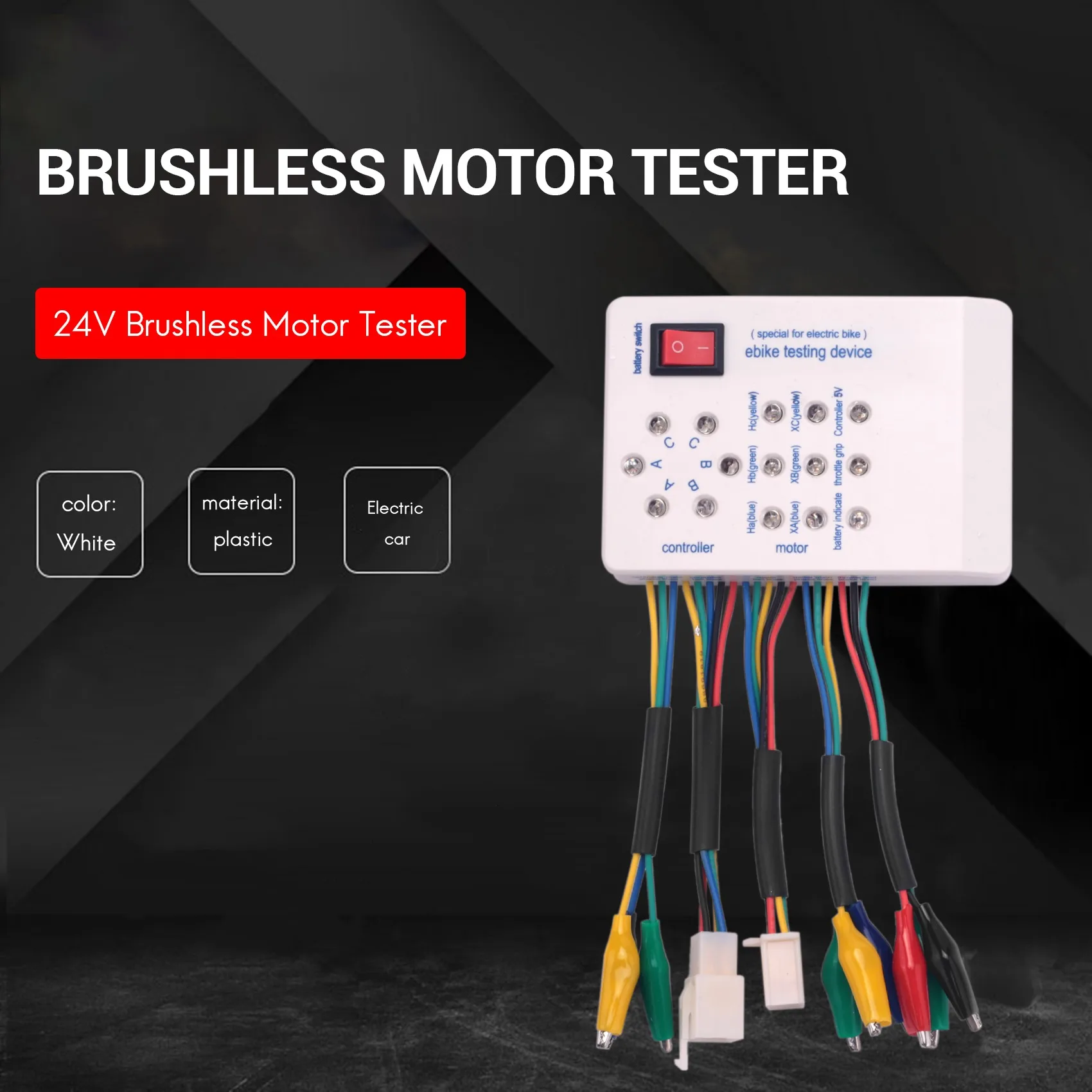 24V/36V/48V/60V/72V Electro Car E-bike Scooter Brushless Motor Controller Tester