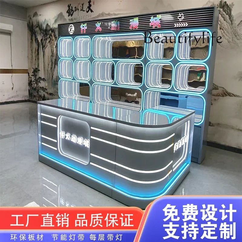 BA Tide Play Store Display Cabinet Plush Toys Video Game City Figure Cabinet Points Gift Exchange Machine Customization X