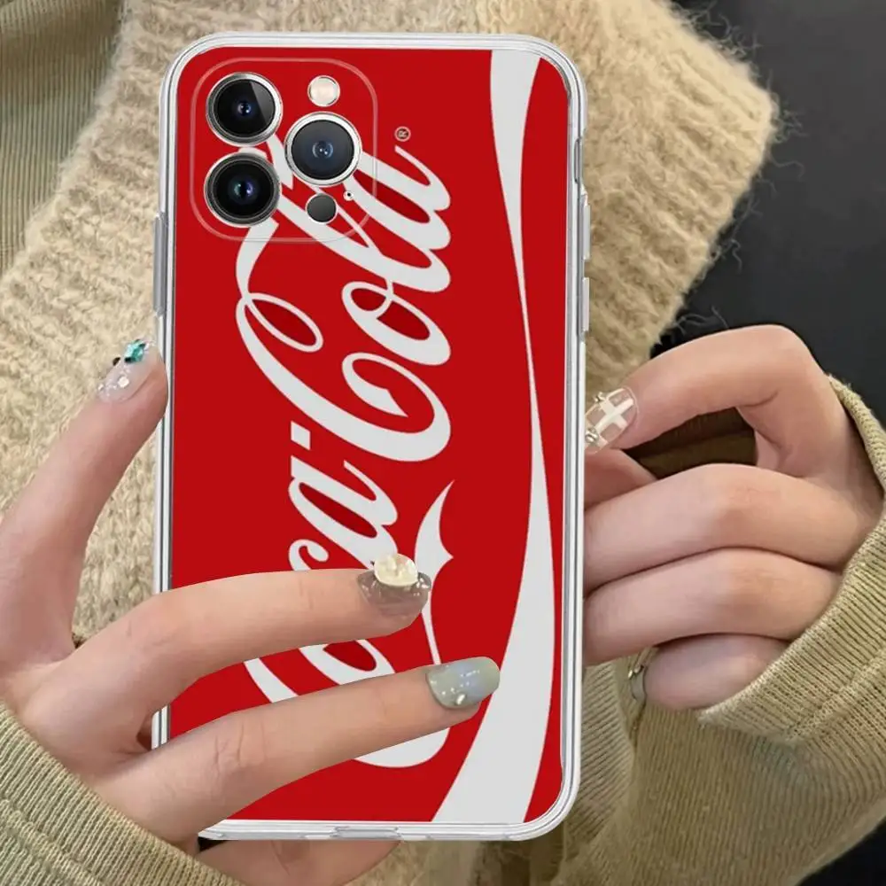 Logo Marke C-Coca C-Cola Für IPhone 17 16 15 14 13 12 11 Pro Max Plus Transparente Weiche TPU Handyhülle – Detail 7