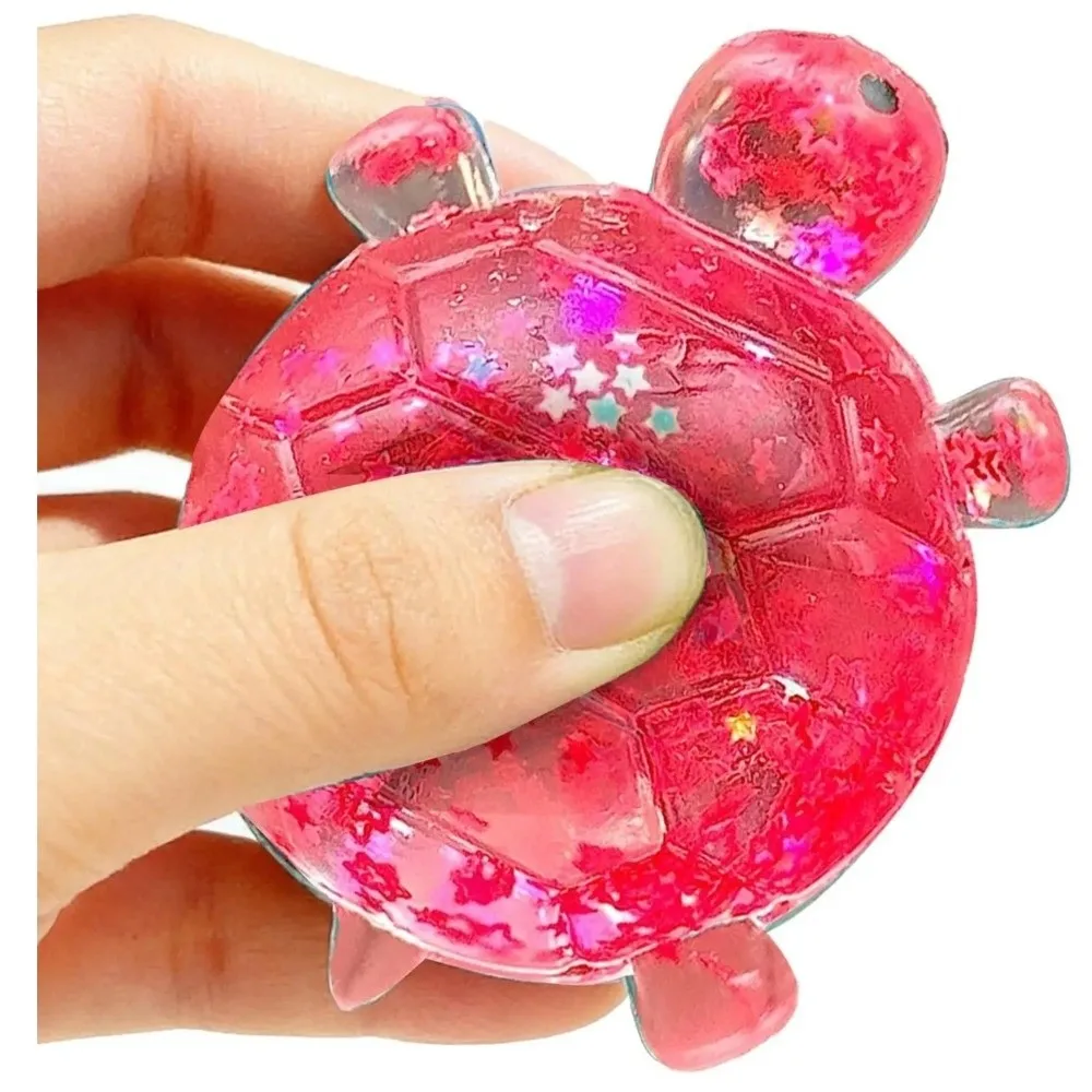 Fidget Splat Small Animal Turtle Fidget Slow Rising Cute Glitter Turtle Squeeze Sticky Texture Turtle Squishy Home Decoration