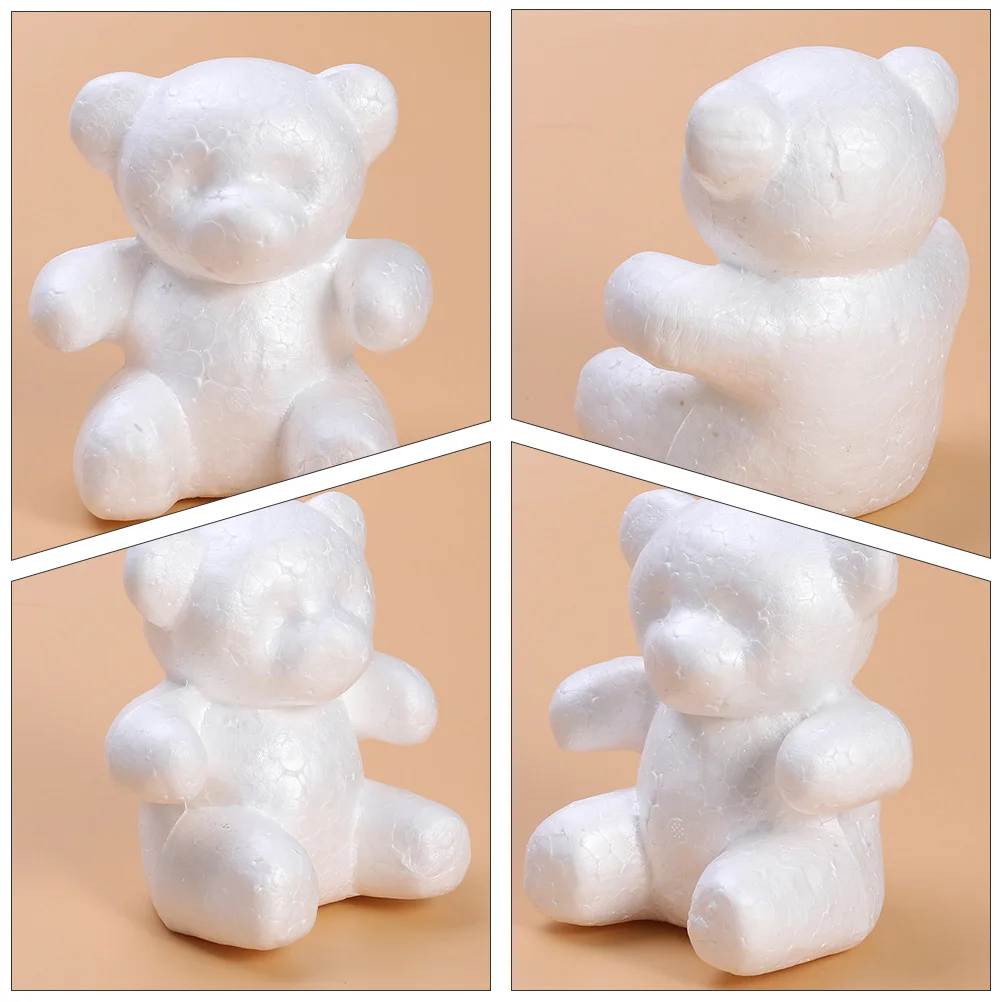 4 Pcs Faux Floral Handmade Gift Foam Bear Model Decor Froth Mold Ware Roses Wedding Decorations