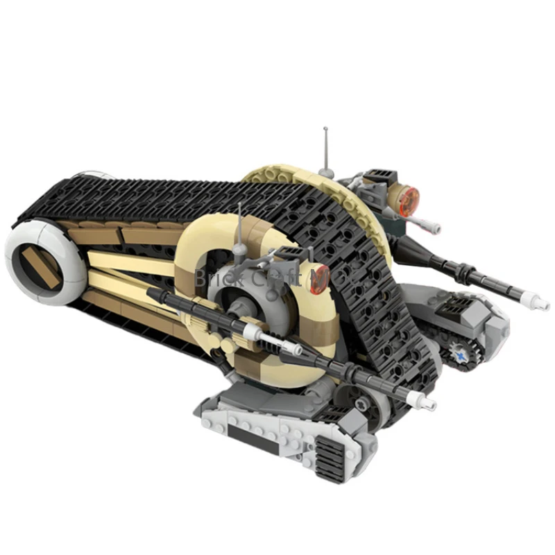 

Набор строительных блоков MOC-83769 «Научно-фантастический танк в стиле дроида Hailfire» — Футуристическая модель гусеничной боевой машины для любителей научной фантастики