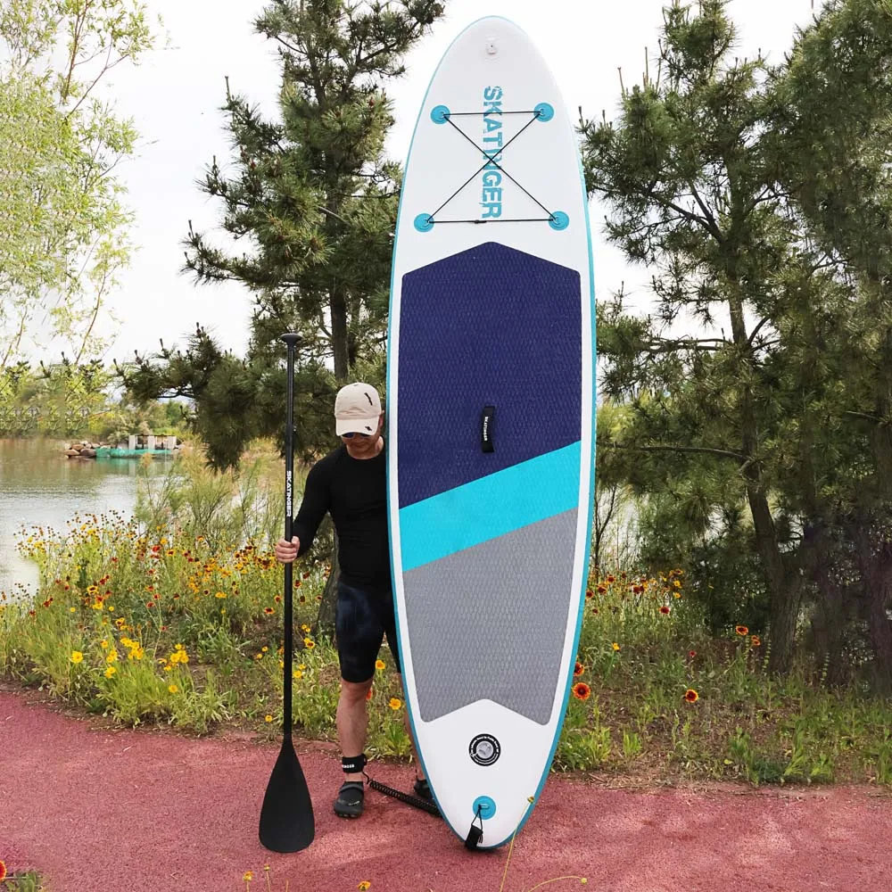 Skatinger Inflatable Stand-Up Paddle Board Cheap SUP Paddleboard with Drop Stitch Surfing Stock Surfboard SUPBoard Inflat
