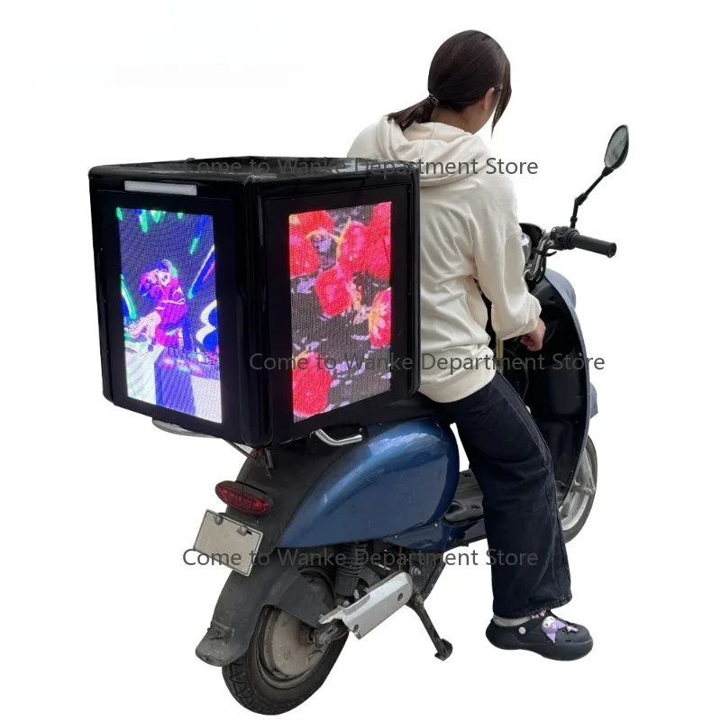 

GPS Advertising Led Display LED Panel Screen for Food Delivery Box Remote Controller