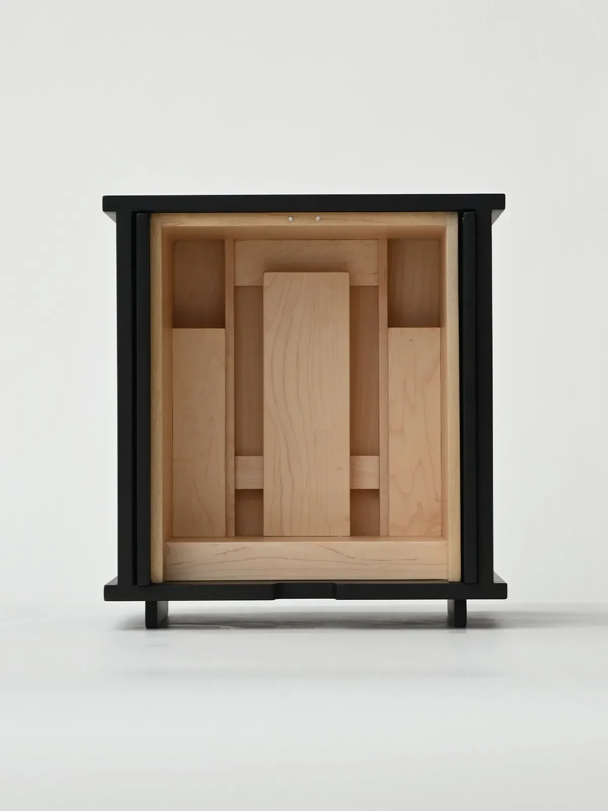 

Wooden ancestral shrine, new Chinese sliding door cabinet casket