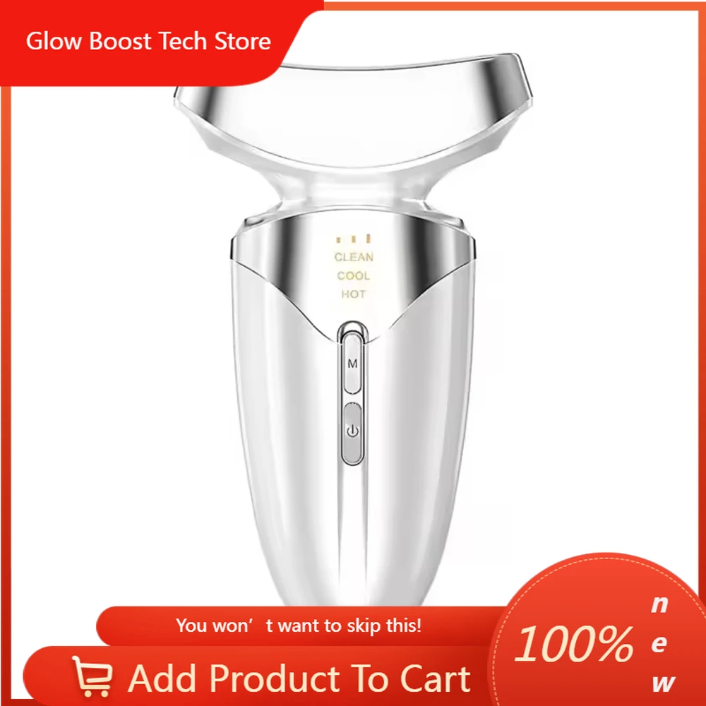 

NYHot & Cold Face Neck Lifting Massager Tool Rechargeable Ems Vibration Facial Massager Device Anti Wrinkles Lift Face Massager