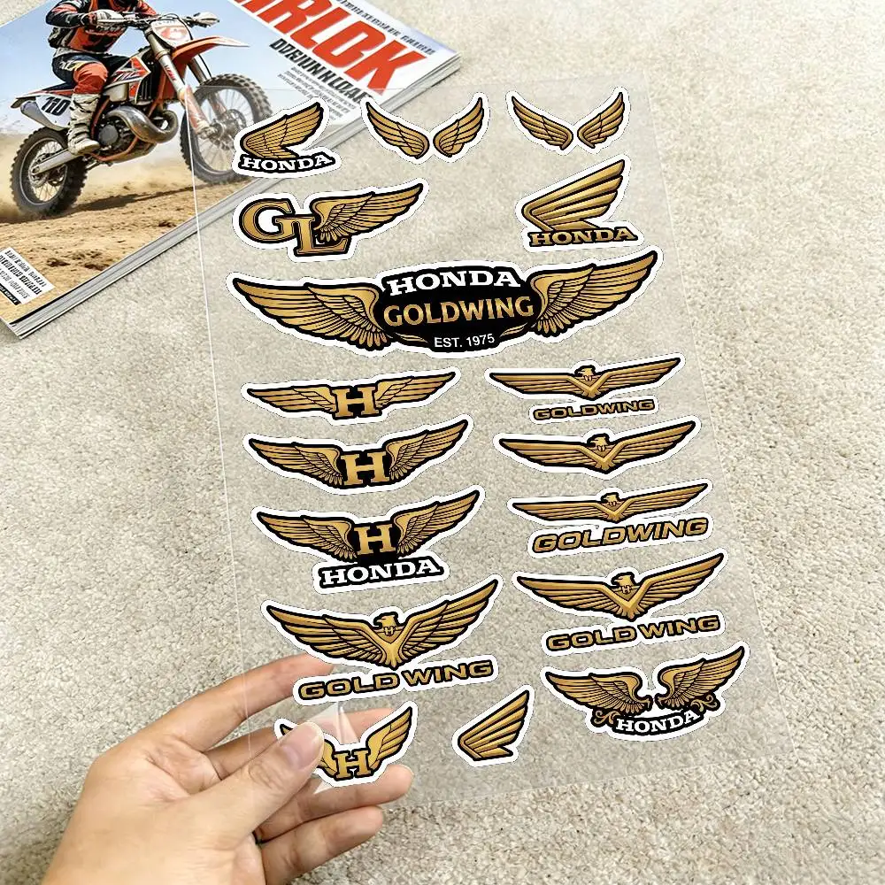 FOR HONDA HRC H WING Reflective motorcycle stickers, 3M safety warning at night in the dark scooter helmets
