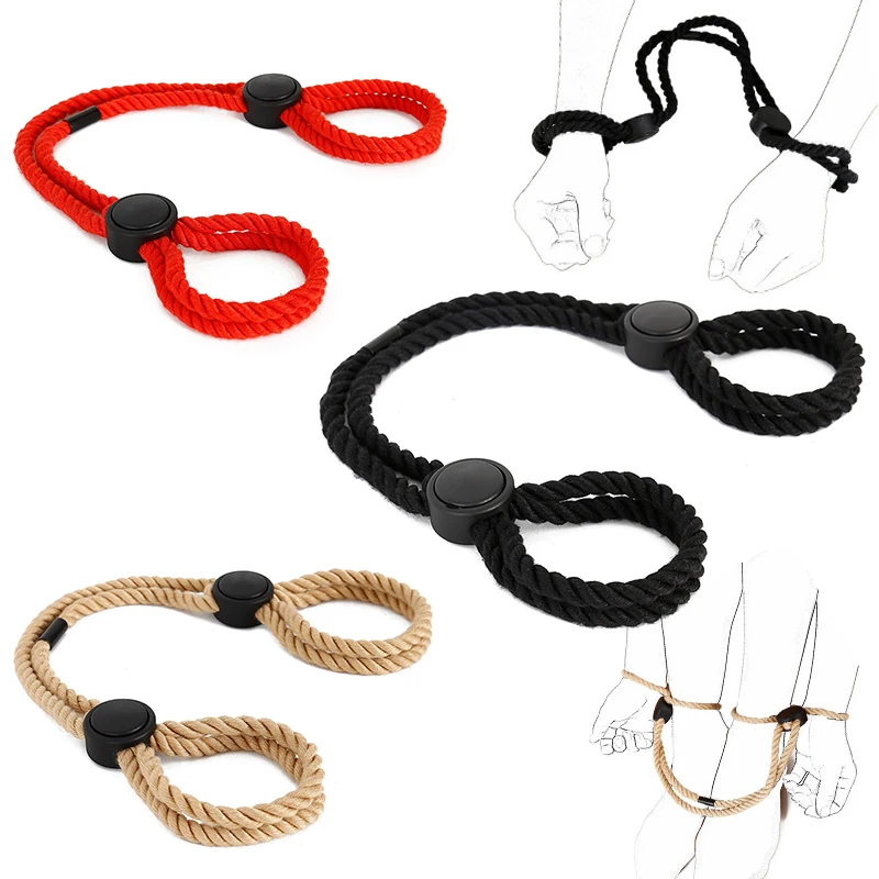 Erwachsene Erotische Sex Spielzeug Für Frauen Paare SM Fetisch Slave BDSM Bondage Einstellbare Handschellen Fesseln Erotische Zubehör Sex Shop