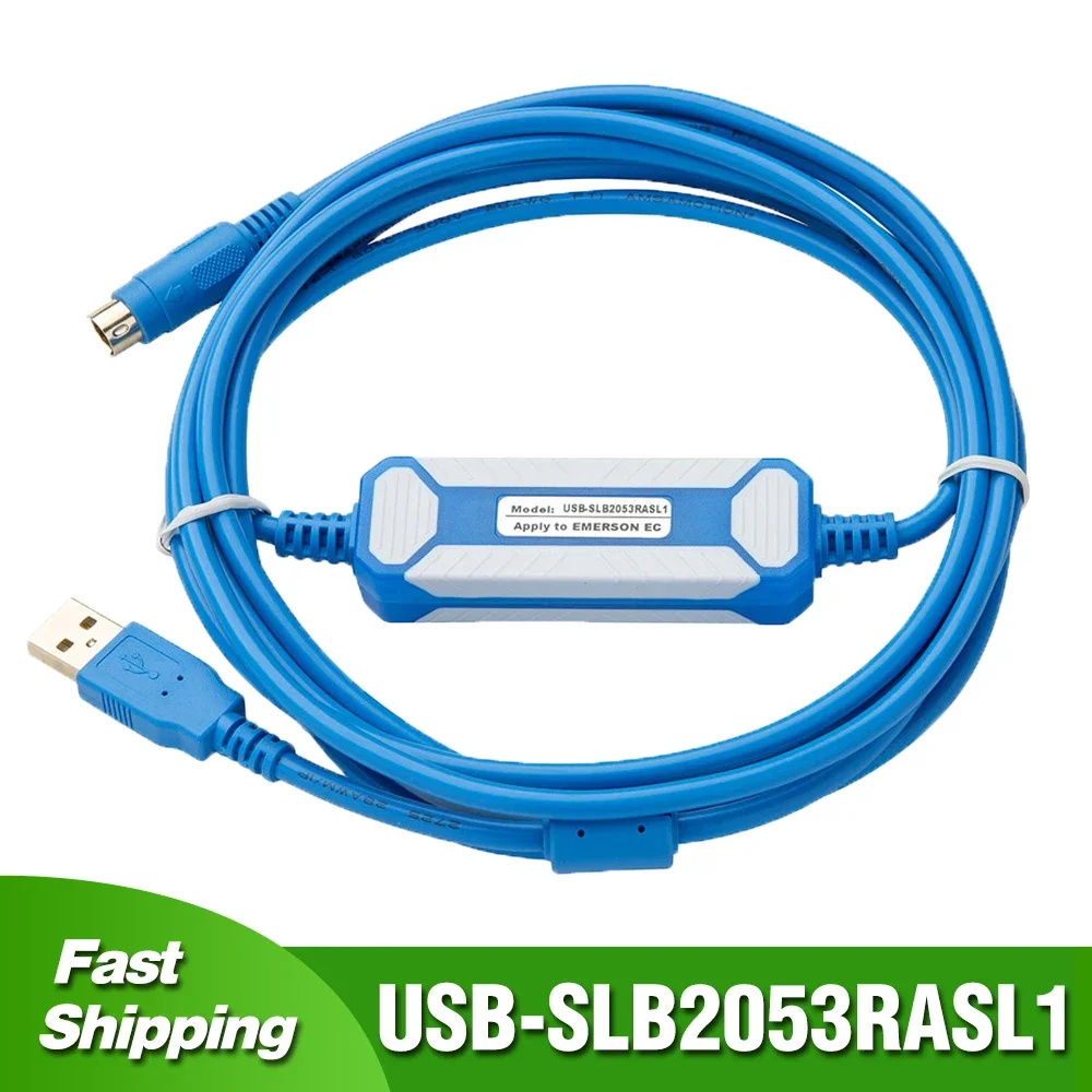 

USB-SLB2053RASL1 for Emerson EC Series PLC Programming Cable Data Download Line USB to RS232 Adapter