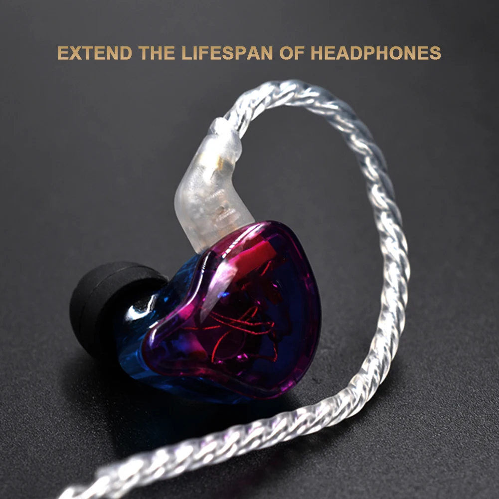 0.75 مللي متر 2 دبوس الفضة مطلي ترقية كابل مطلية بالذهب دبوس 3.5 مللي متر سماعة الحبل ل KZ ZAX/ASF/ASX/DQ6/AST/ZAS/EDX PRO/ZEX/ZEX PRO