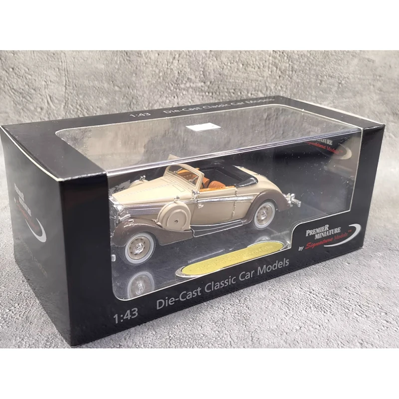 Paint Flaws Diecast 1:43 Scale 1937 SW Classic Car Alloy Vehicle Model Collection Decoration Boy Gift Toy Static Display