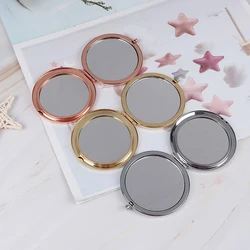 Vintage alloy compact pocket mirror folded makeup cosmetic mirror magnifying