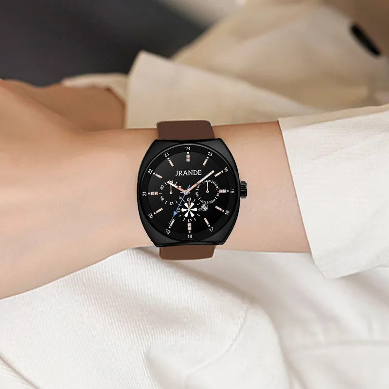 Luxury Unisex New Design Quartz Watch With Silicone Strap, Large Dial.  Luxury Wristwatch For Women And Men. Unisex Watch.