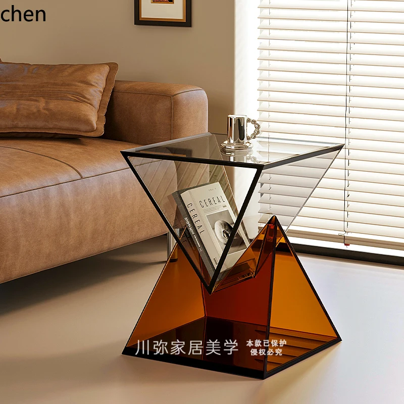 

ZML acrylic edge few minimalist sofa bedroom bedside table creative storage modern
