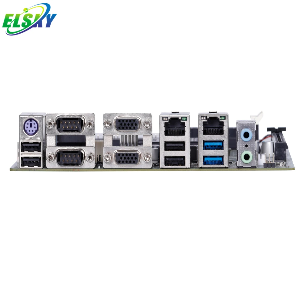 ELSKY NEW Design H81 Quad Core3.4GHz X86 Haswell LGA1150 Socket barebone 16GB VGA Mini Pc with PCI-E