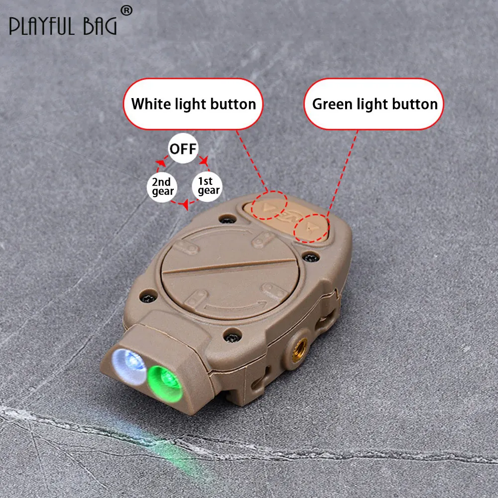 Imagem -05 - Mini Binocular para Sobrevivência ao ar Livre Besouro Luz Nariz de Porco Luz de Sinal de Duas Cores Engrenagem Tática Capacete Rápido Qg273s